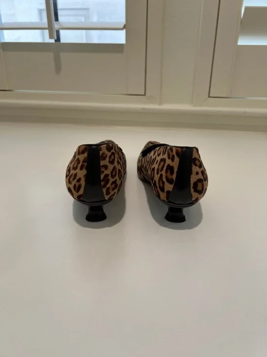 Donald J. Pliner Leopard Print Loafers - Tan & Black - Picture 3 of 7